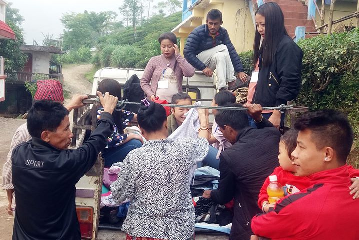 Team Sewa Celebrating Dashain by Distributing Clothes
