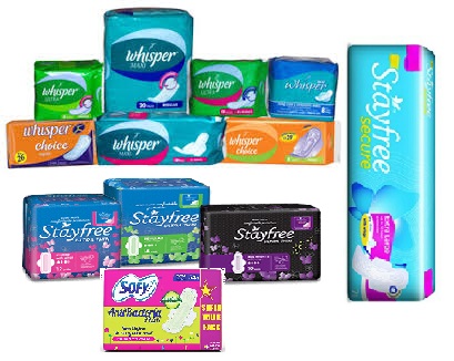 popular sanitary pad brands