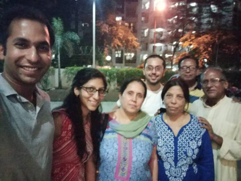 Family of Maj Nisheet Dogra during happier times