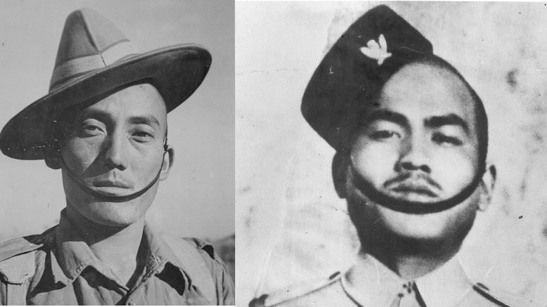 Victoria Cross winners Netra Bahadur Thapa and Againsingh Rai