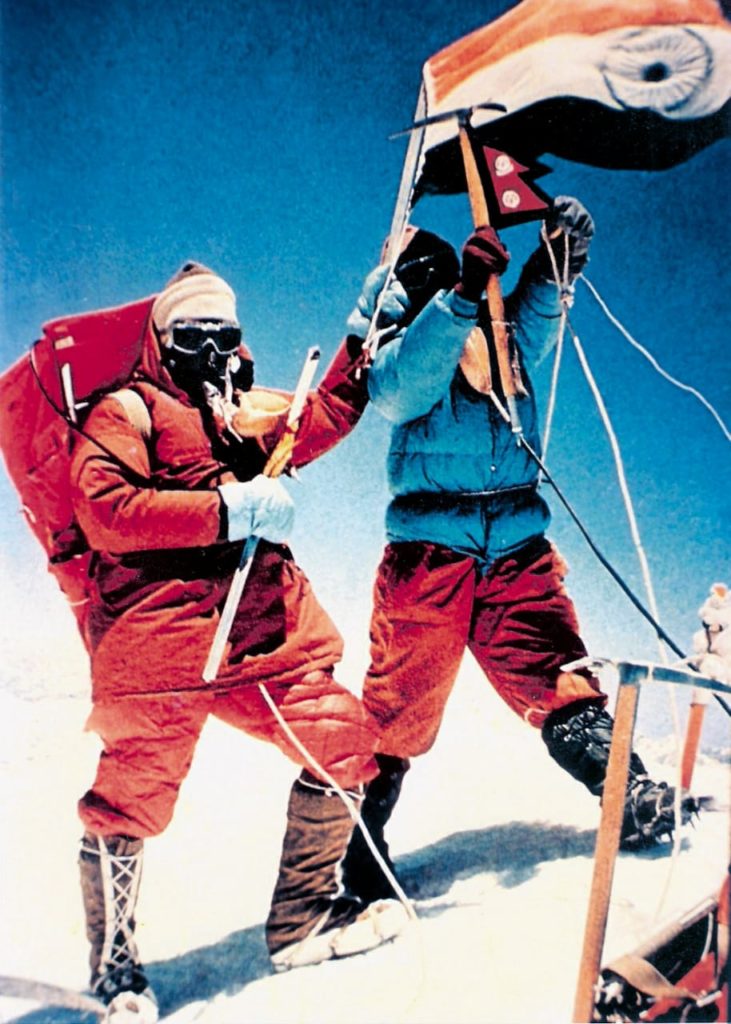 Nawang Gombu and Captain A.S. Cheema were the first of 9 summiteers from Indian '65 expedition