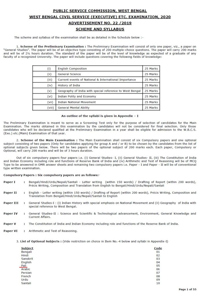 Nepali Optional WBCS