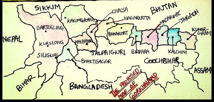 Gorkha Reporter Map Of Nepal - Gambaran