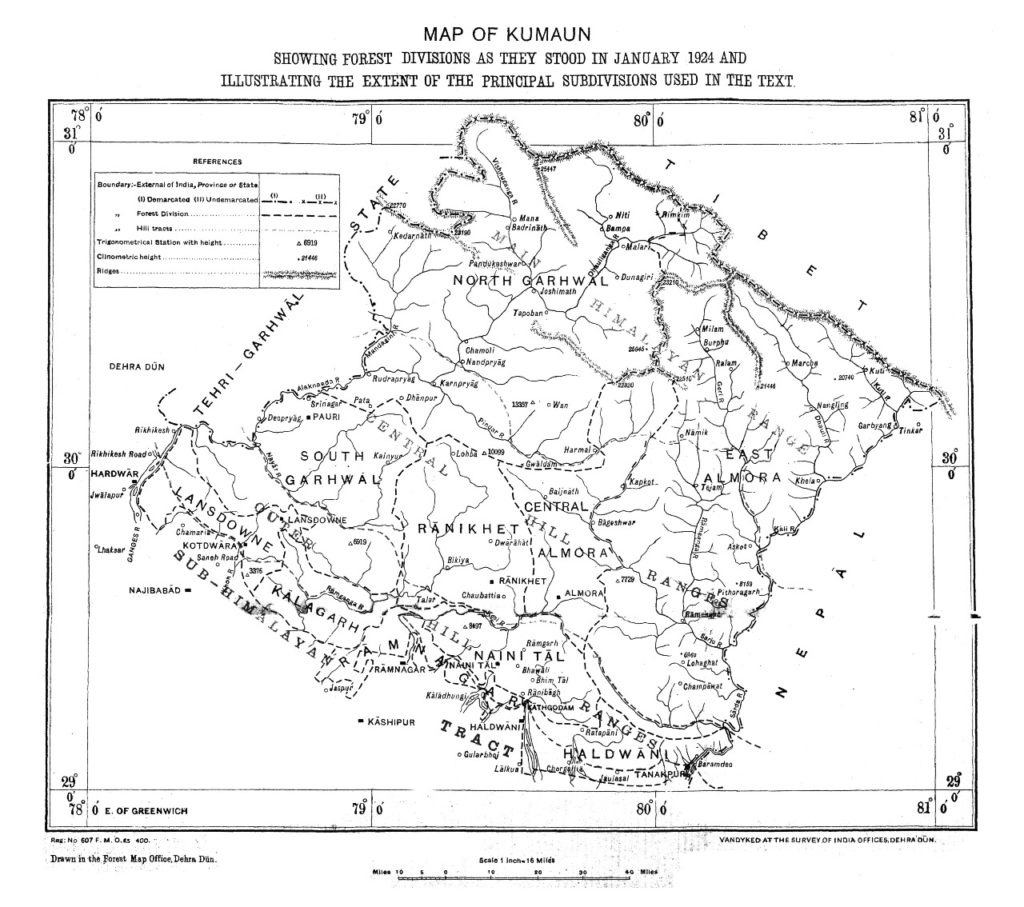 Present boundary map is based on Survey General of India 1879 Map