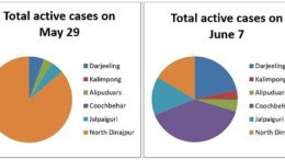 North Bengal Total Active Covid Cases May-June