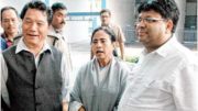 Bimal Gurung with Mamata Banerjee