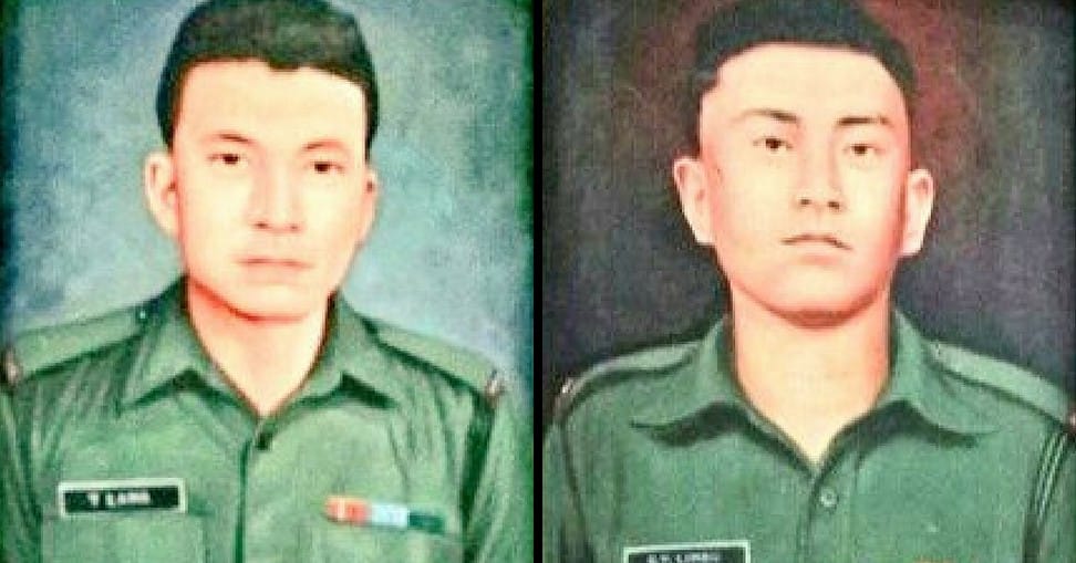 Havildar Tinjong Lama (left) and Rifleman Devi Prasad Limbu