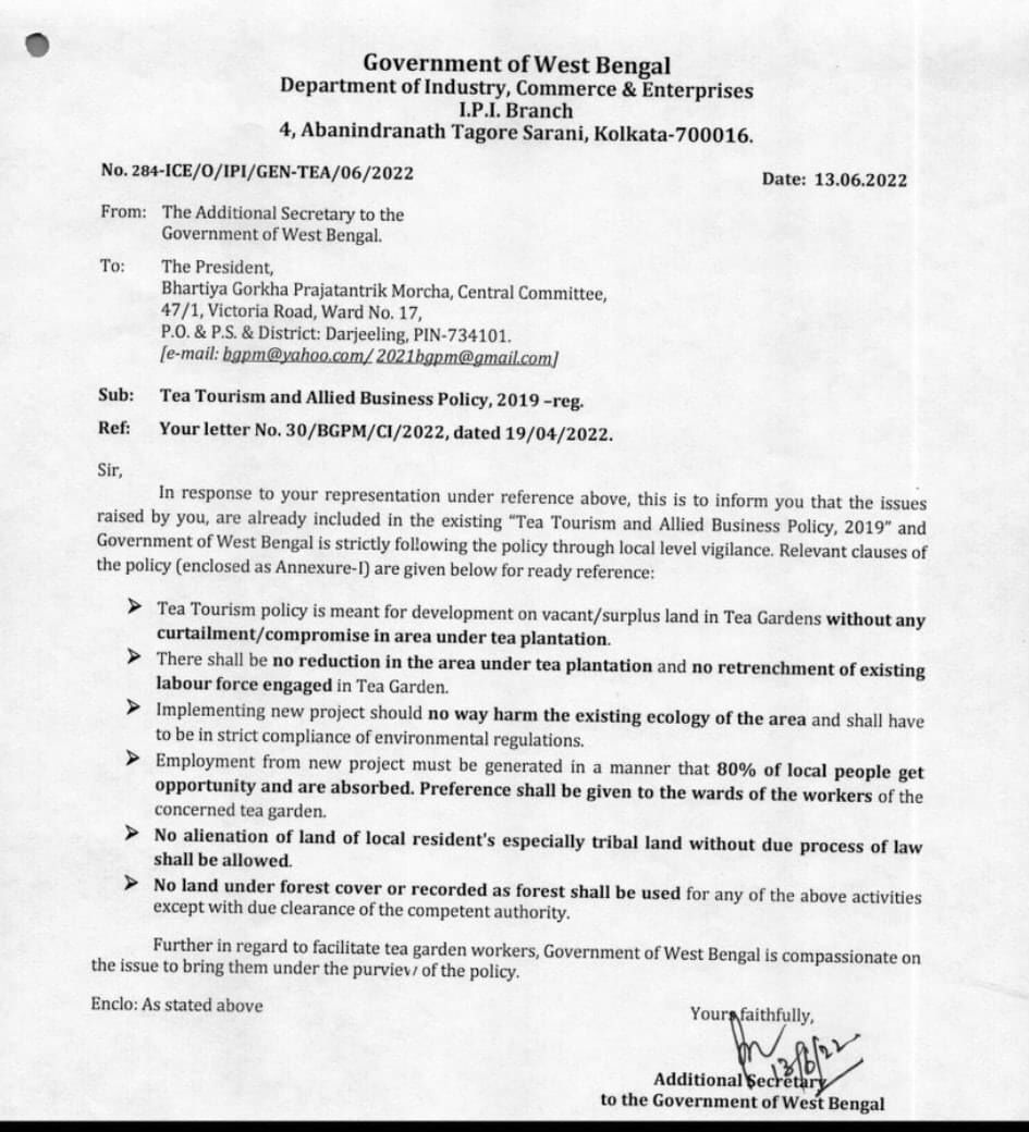 TEA TOURISM, EXPLOITATION? The Darjeeling Chronicle