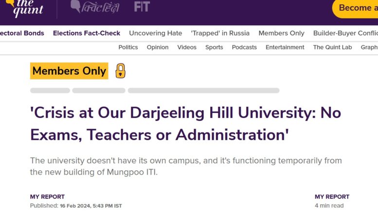 Darjeeling Hill University