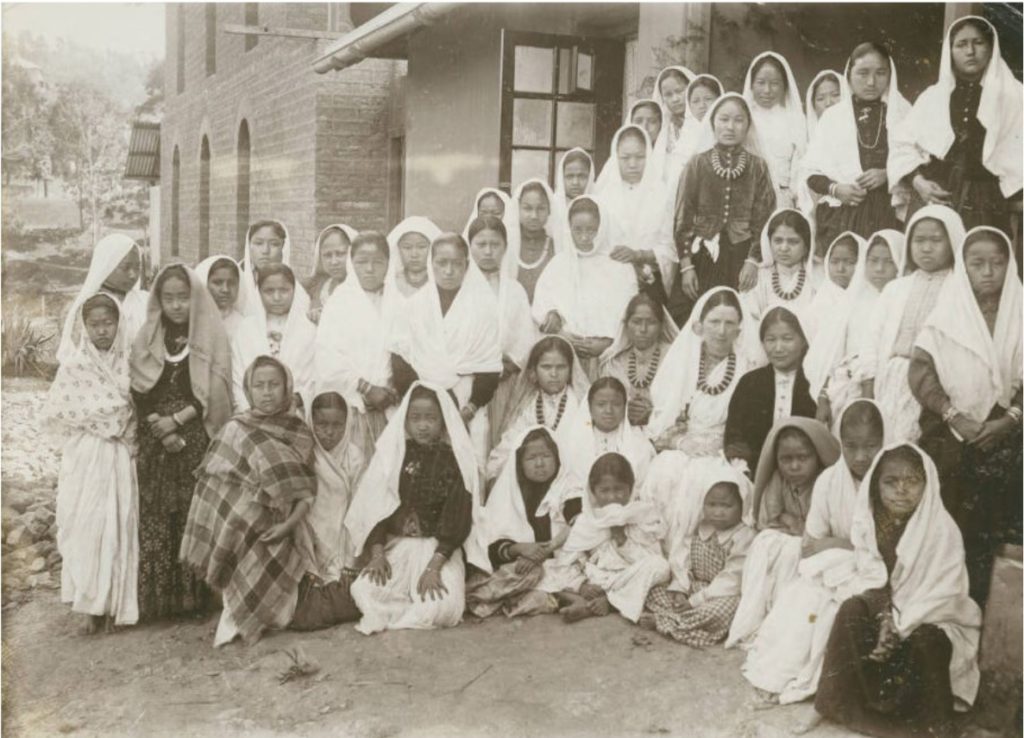 Girls School and Industries Hostel, Kalimpong 1900s  - Source Univesity of Heidelberg