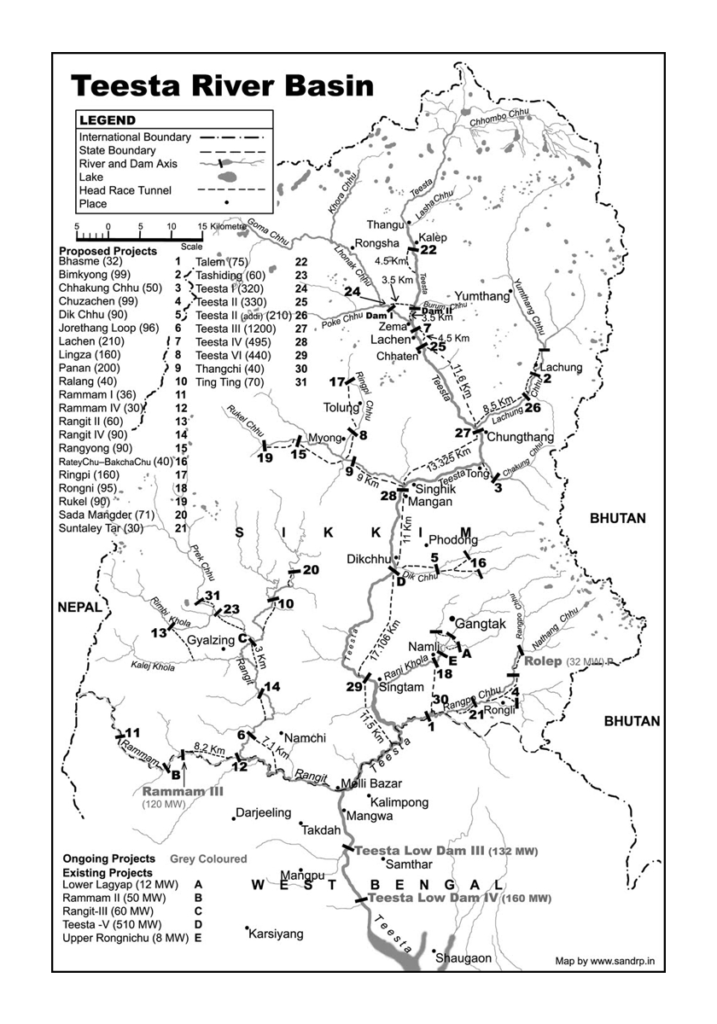 Transboundary Teesta River