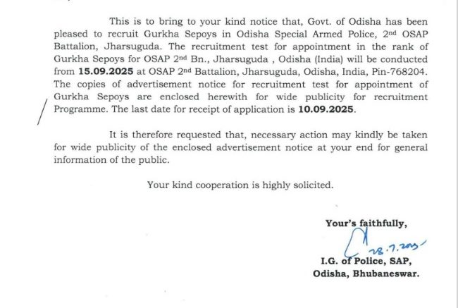 Recruitment of Gorkha Sepoys